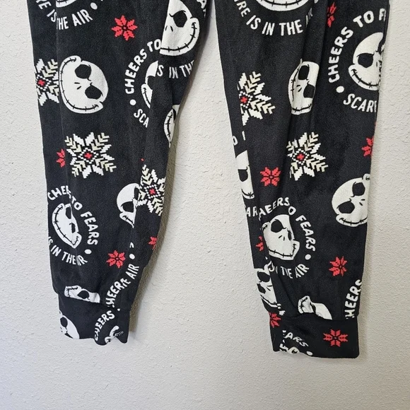 Nightmare Before Christmas Jack‎ Skellington Jogger Pajama Fleece Pant Size M - Picture 4 of 9